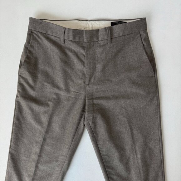 Banana Republic | 100% Italian Wool Flannel Suit Pants | 31W 32L - Picture 2 of 7